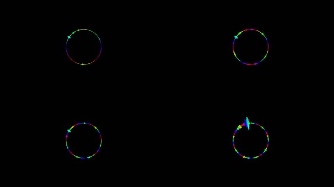 音乐 音频频谱 圆形 可视化 透明通道