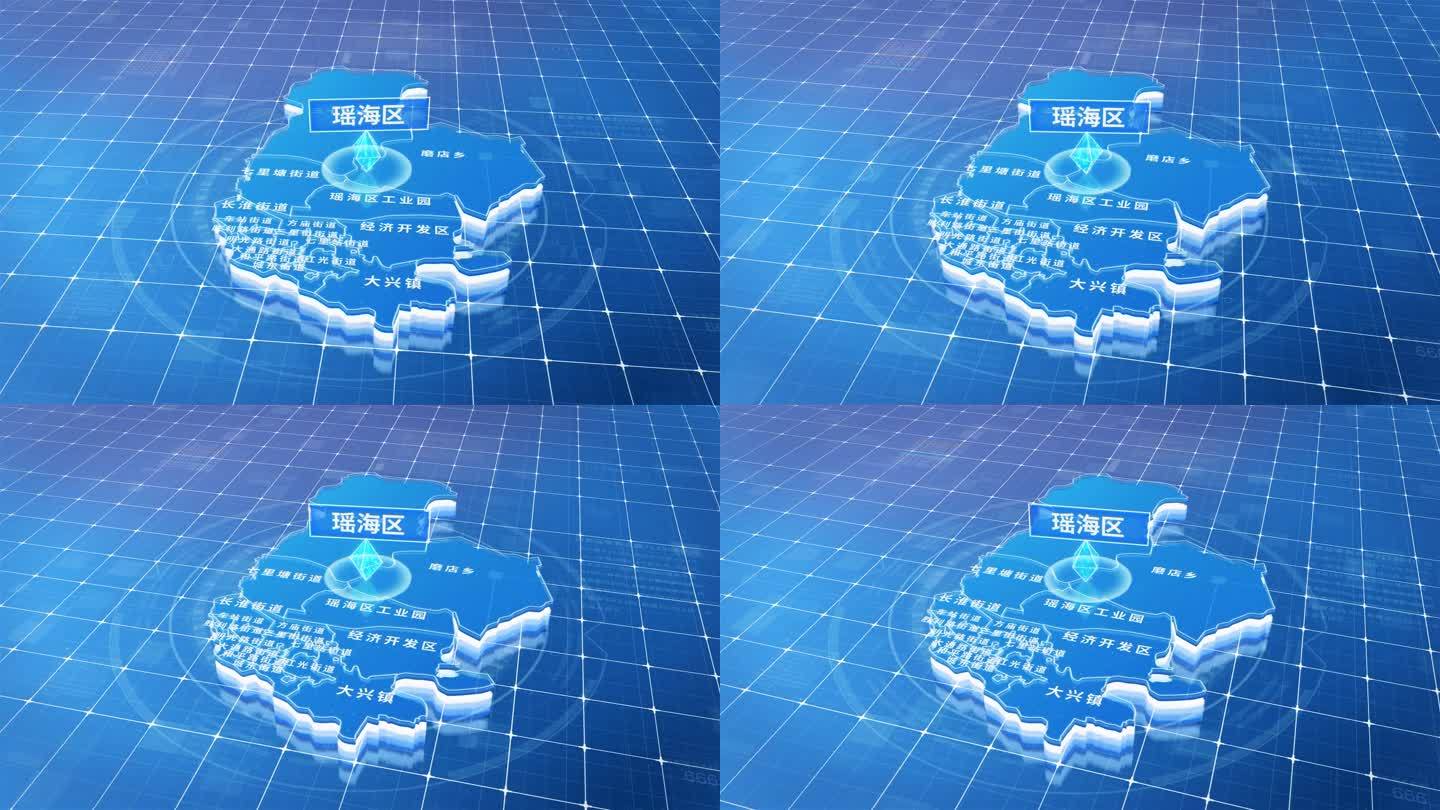 瑶海区蓝色三维科技区位地图