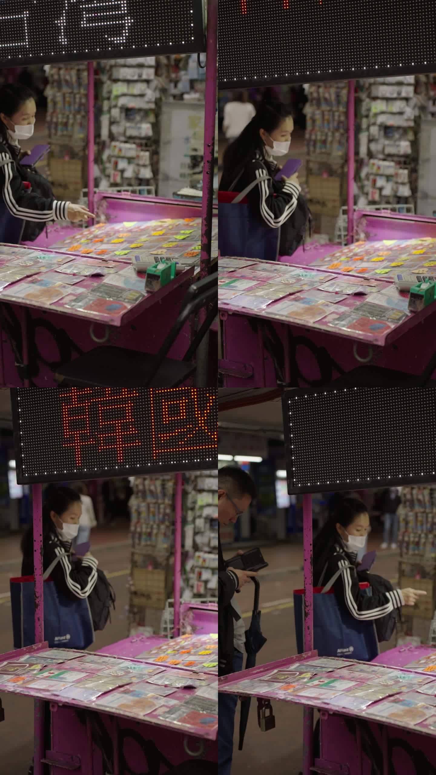 香港旧居民购物竖屏电影港风短视频都市素材