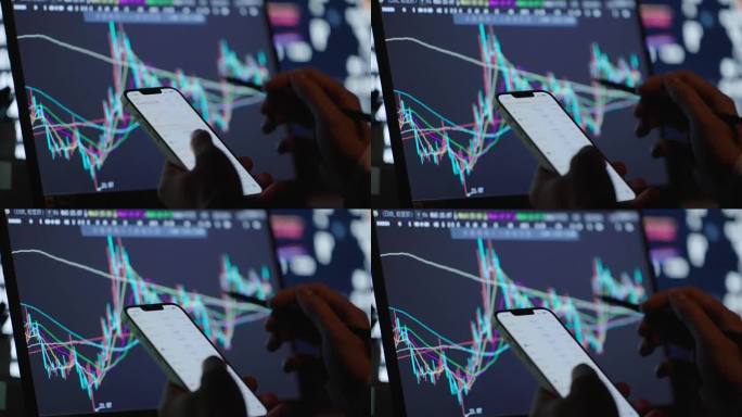 分析股票基金证券大盘屏幕特写
