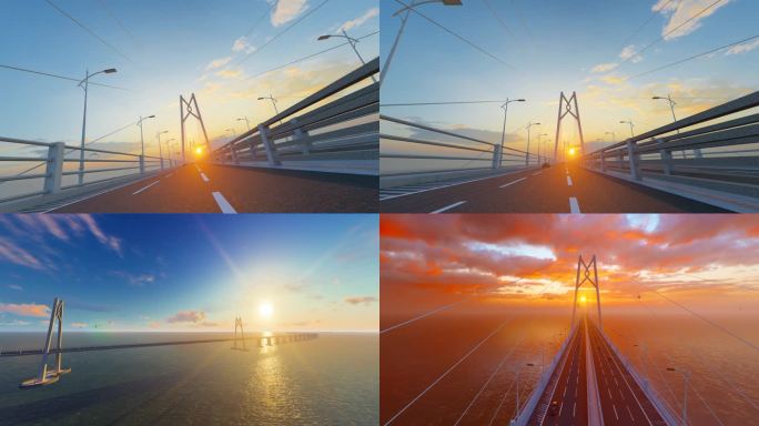 国家重点工程项目港珠澳大桥航拍