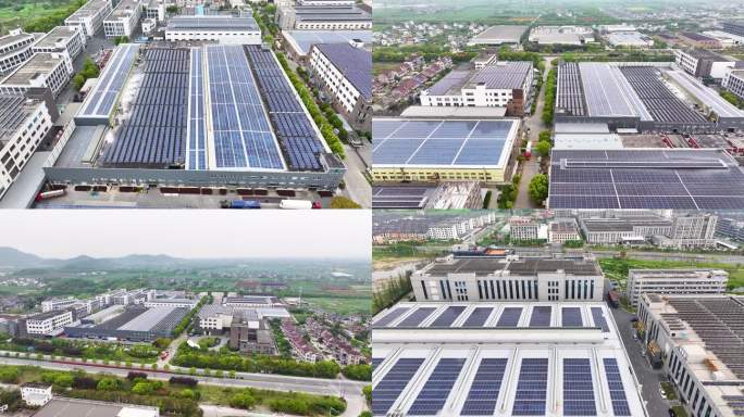 工厂太阳能屋顶光伏硅片，工厂光伏，太阳能