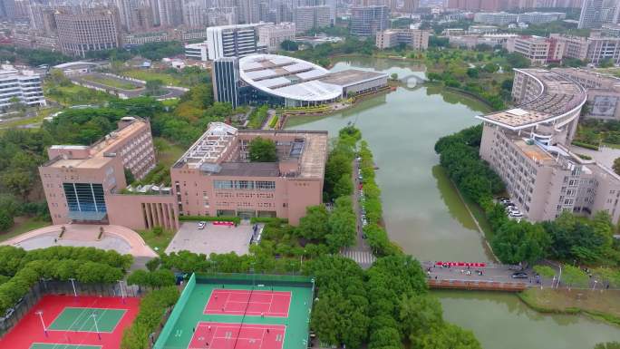 福州福建医科大学旗山校区上街校区航拍校园