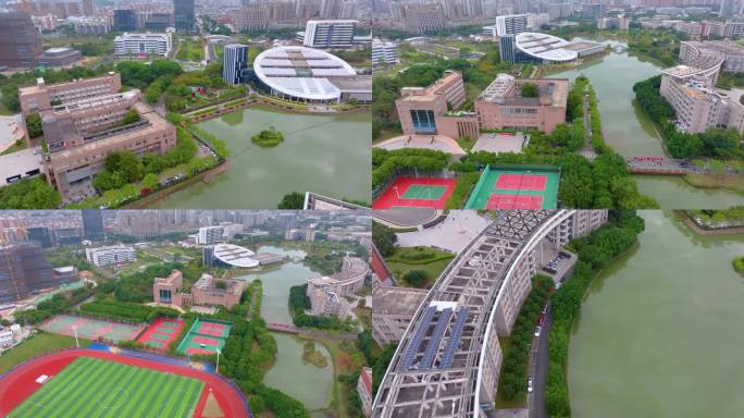 福州福建医科大学旗山校区上街校区航拍校园