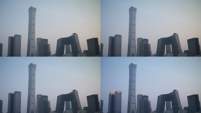 北京CBD延时摄影中国尊 中央电视台