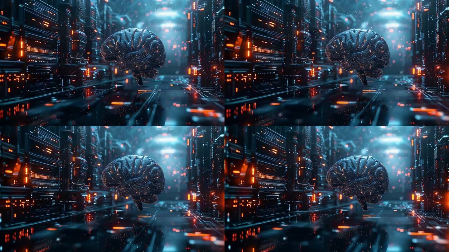 科技AI大脑机房