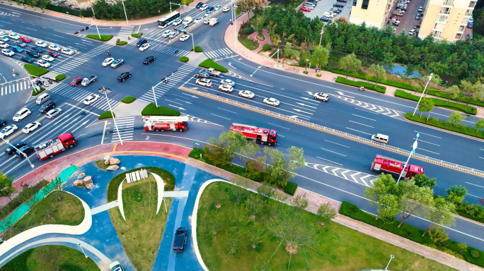 4k消防车出动 消防救援