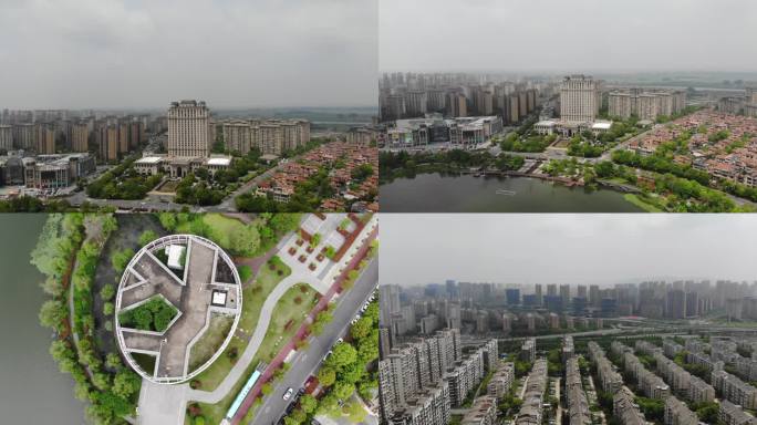 南京市六合区龙池湖航拍高清4K视频