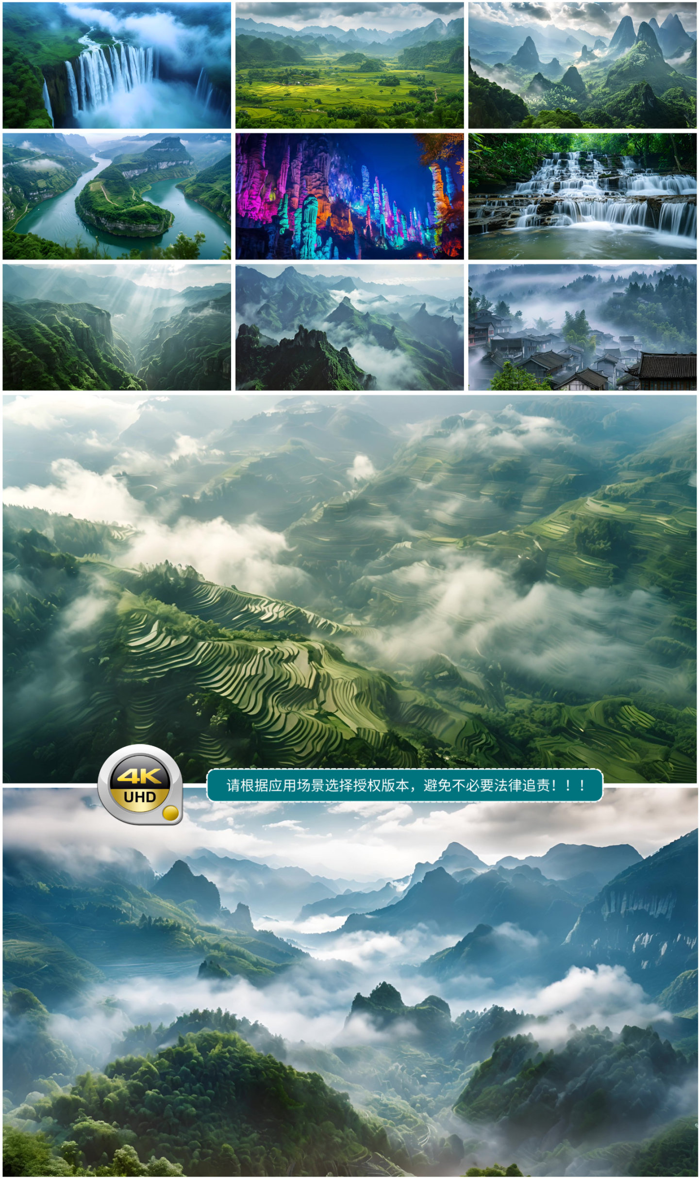 贵州山水 贵州瀑布 贵州风光 自然风景