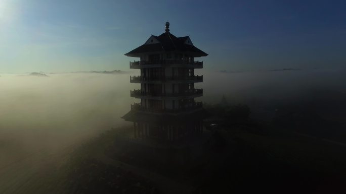 湄潭永兴茶海航拍