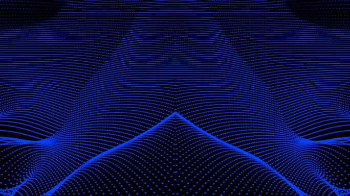 【4K时尚背景】蓝色线条科技神秘视觉VJ