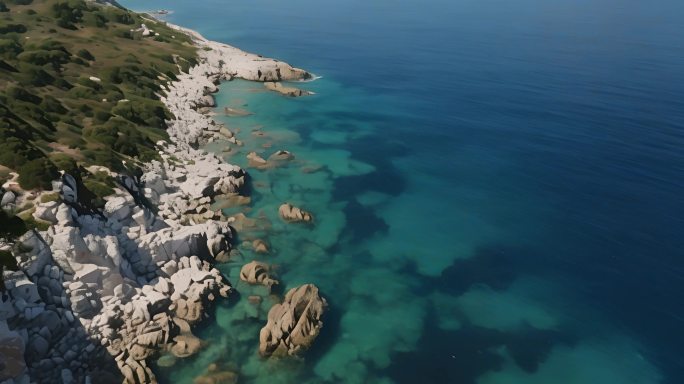 海岛 海域 帆船 浪花 巨浪 自然风景