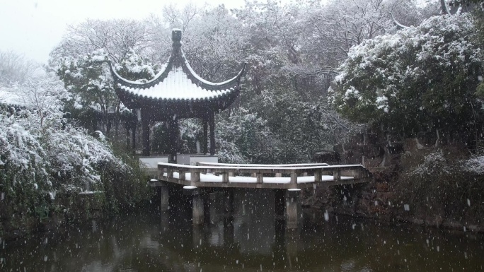 江苏张家港香山雪景