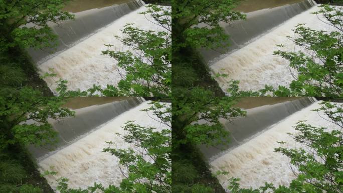 暴雨天气  大坝决堤