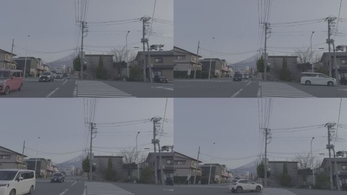 日本富士山街道风景
