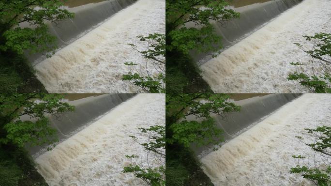 暴雨天气  大坝决堤