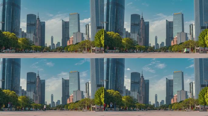 【视频】广州 珠江新城 双子塔延时