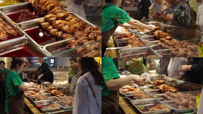 宽窄巷子美食店饮食店铺麻辣兔头