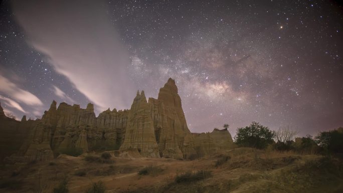 元谋浪巴铺土林星空延时