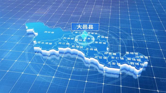 大邑县蓝色三维科技区位地图