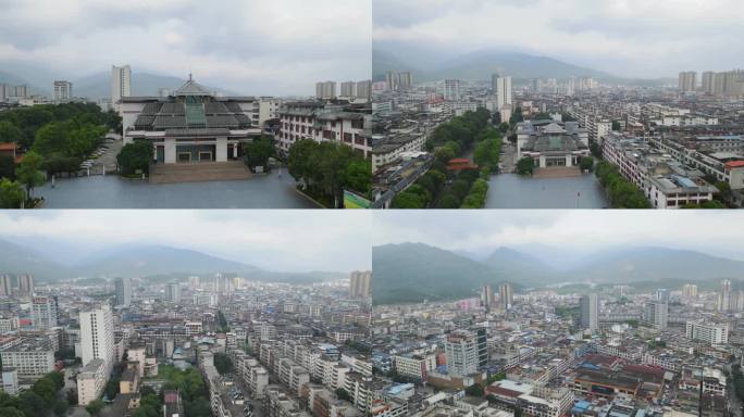 上林县政府上林县城航拍