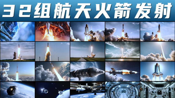 中国航天日 航天火箭 航天飞机 卫星发射