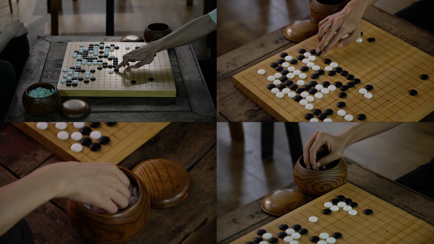 两人下围棋