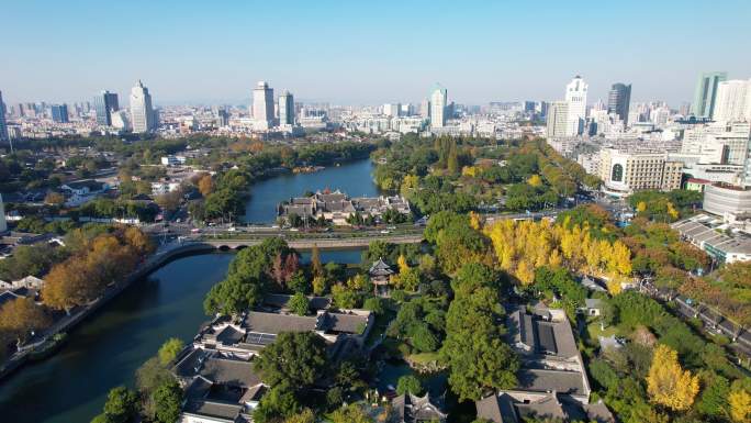 【宁波】月湖公园航拍