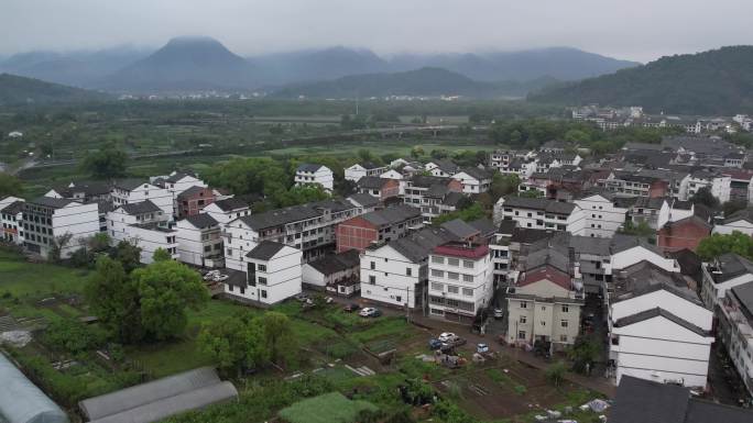 浙江温州永嘉芙蓉古村落航拍