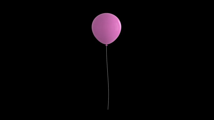 一只气球带通道