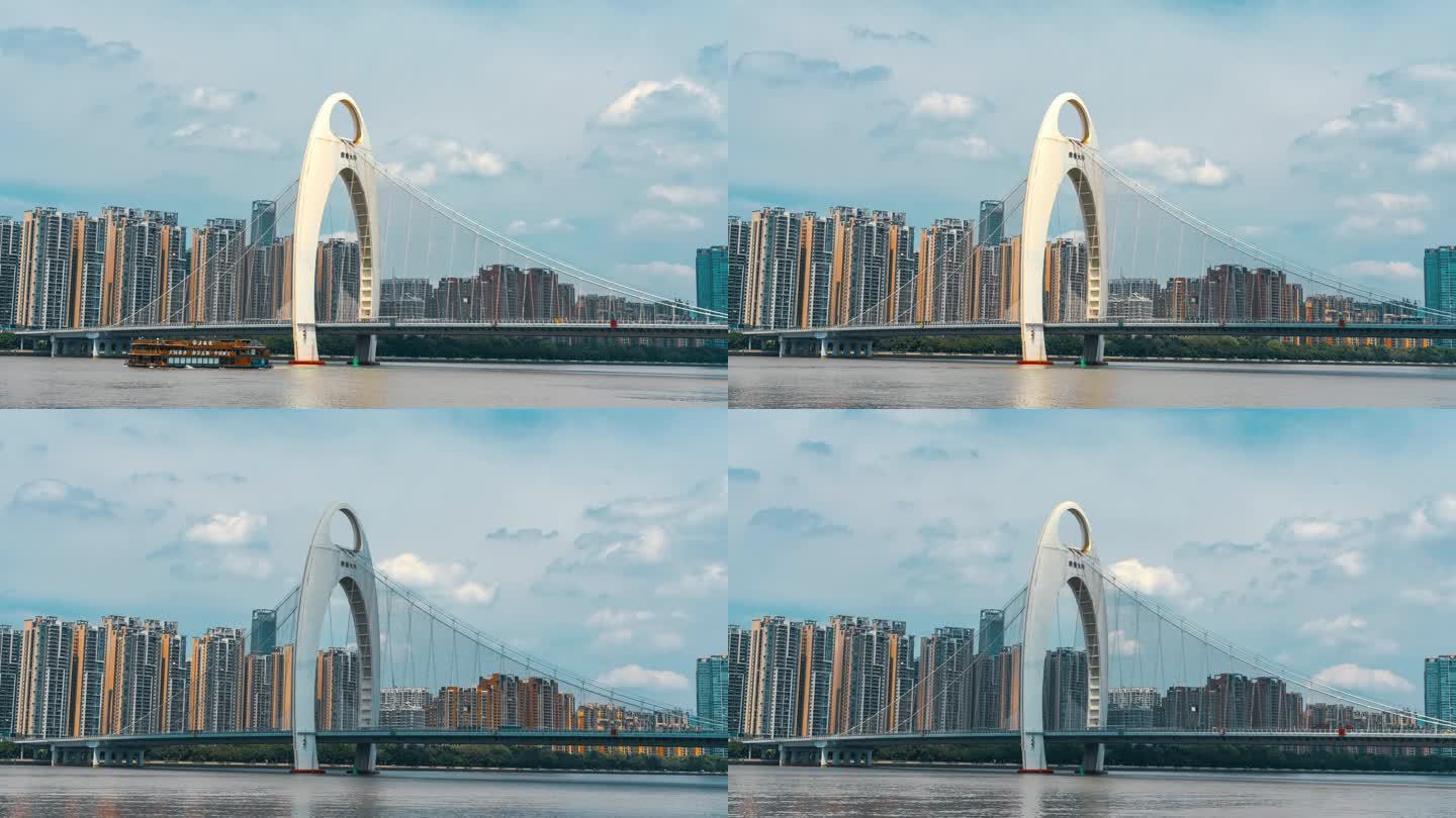 【视频】广州 珠江新城 猎德大桥延时