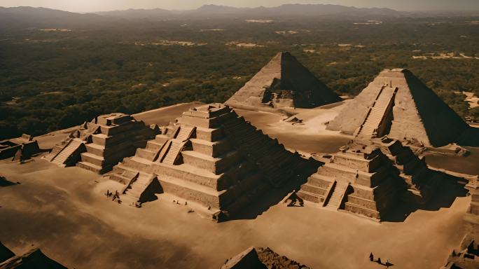 玛雅金字塔遗址山谷