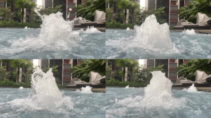 水之舞：慢镜头高清水中喷泉探秘