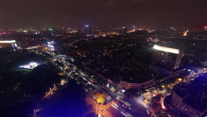 义乌城市夜景延时