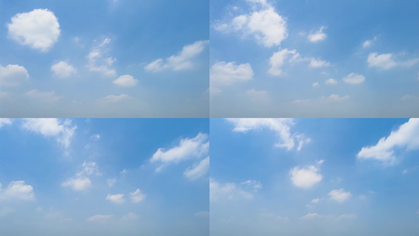 蓝天白云风景视频延时40
