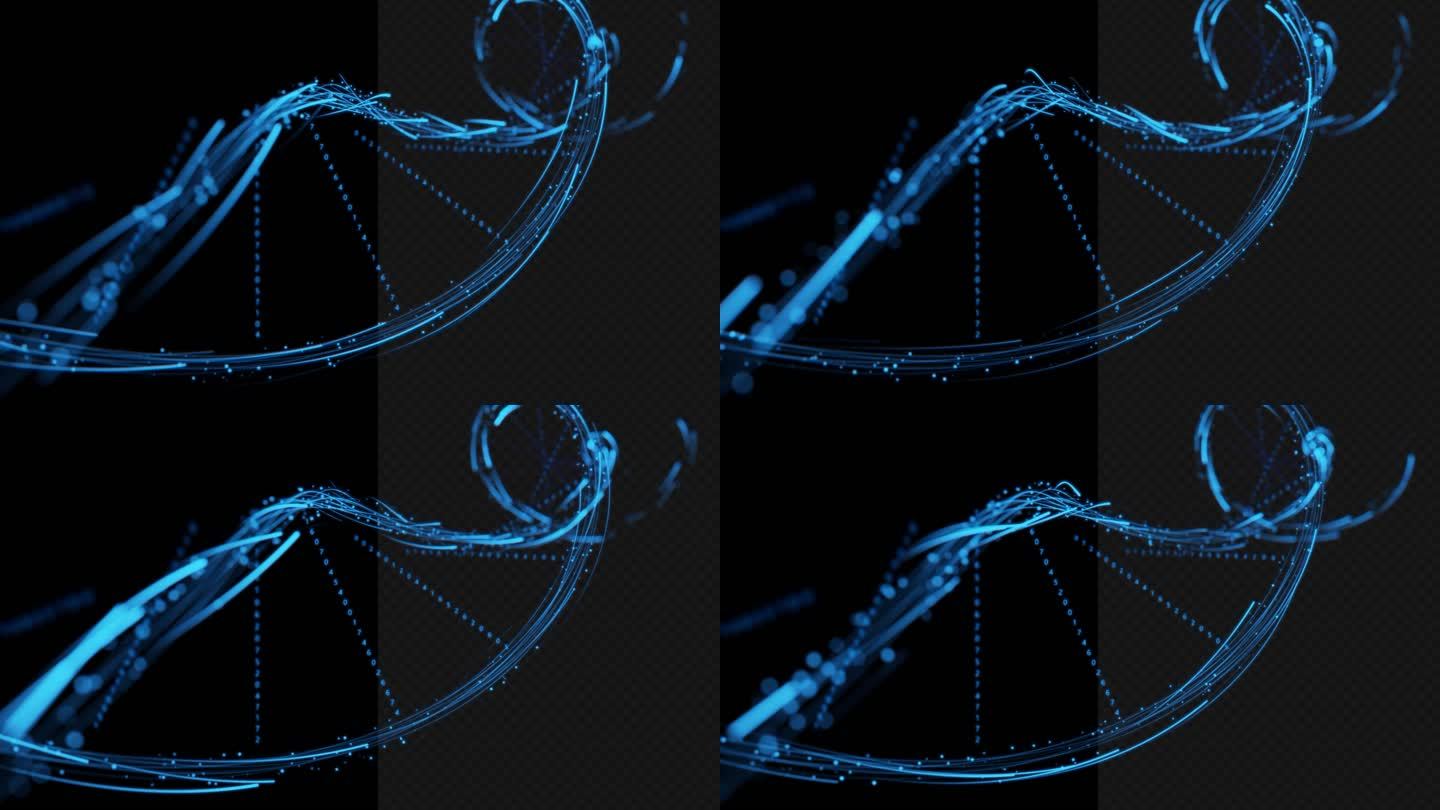 带通道科技DNA螺旋结构