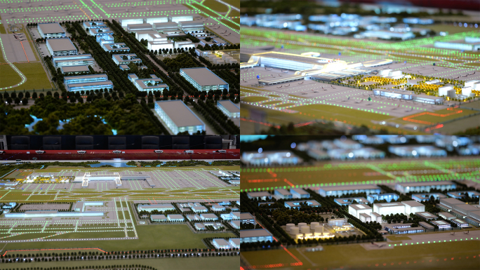 4k 鄂州机场模型 鄂州机场模型实拍