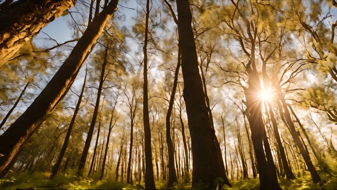 森林阳光空境4k