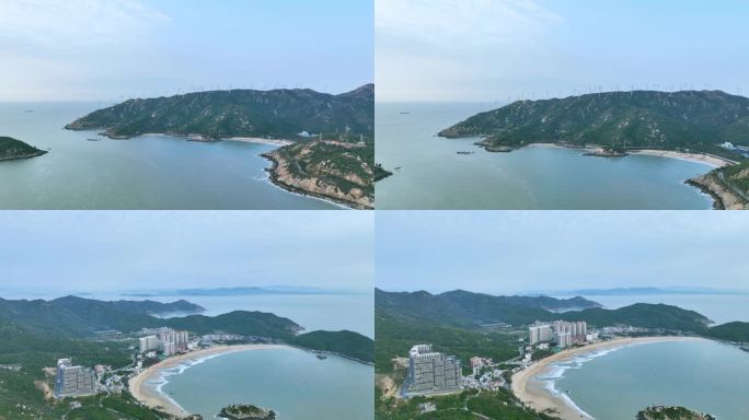 南澳岛青奥湾海岸线航拍