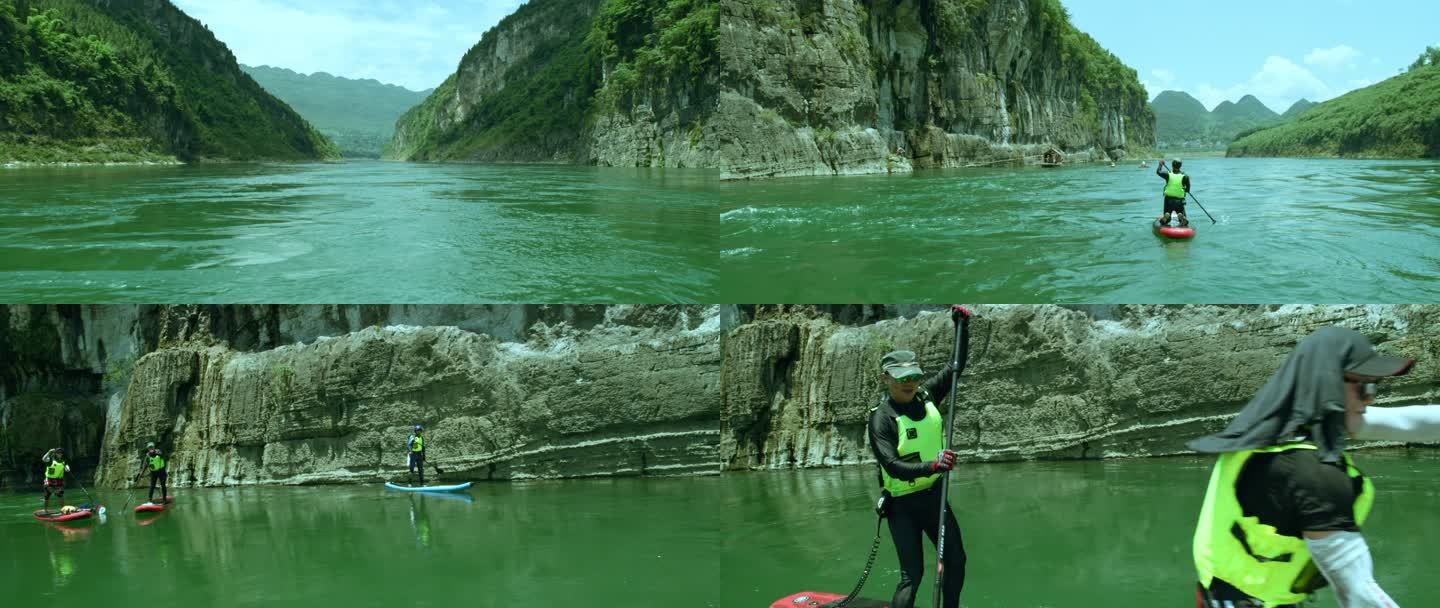 站立式滑水板 划桨 户外水上运动 滑水