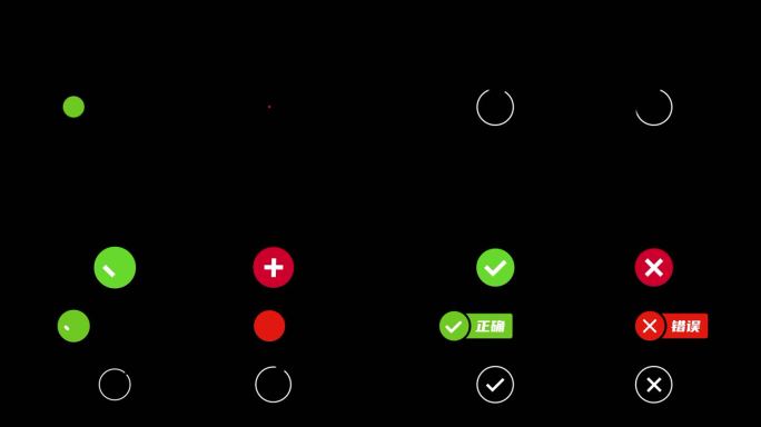 对错动画-正确错误图标icon