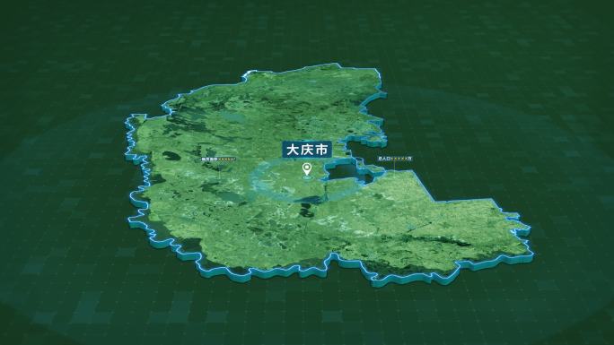 黑龙江省大庆市面积人口区位地图信息展示