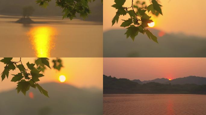 夕阳光影落日余晖唯美浪漫