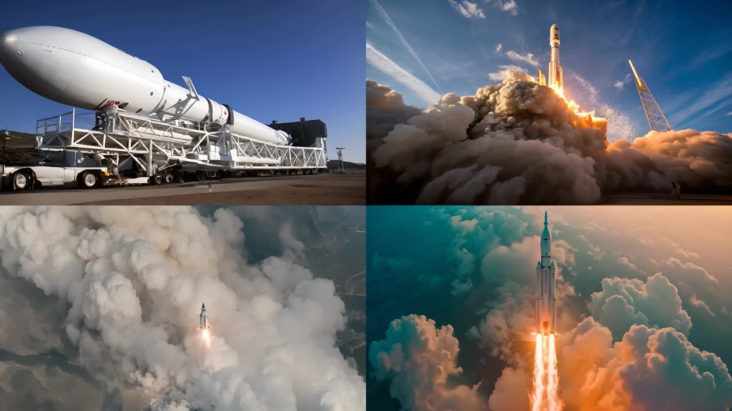 4k 火箭发射 航天 宇宙探索 前沿科技