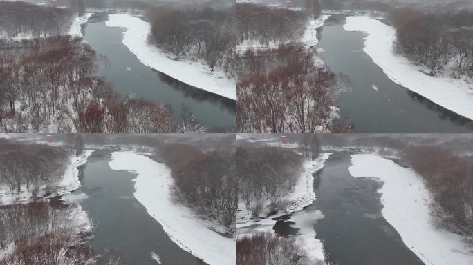 雪中河流·1