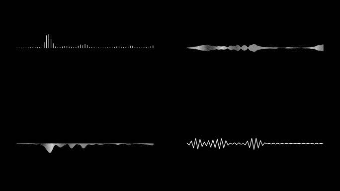 5款常用音频波形带通道视频