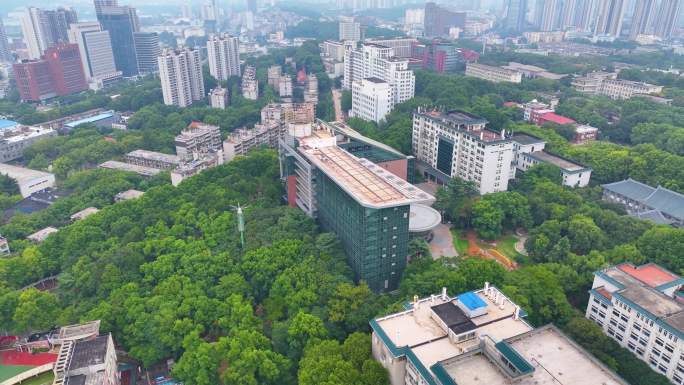 湖北武汉华中师范大学校园航拍大学高校学校