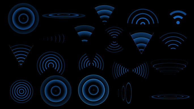 无线信号雷达扩散效果-20组