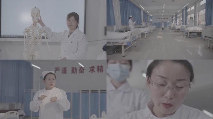 【4K灰度】职业教育护理培训