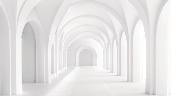 空间穿梭视觉艺术建筑创意设计视觉隧道走廊